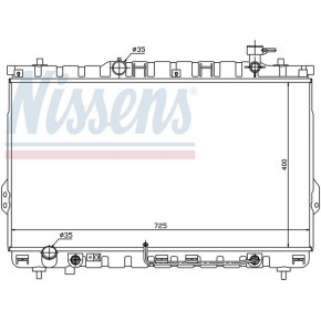 Радиатор охлаждения (автомат) 2.4 2.7 Hyundai Santa FE - 1 поколение / CLASIC TAGAZ