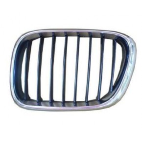 Решетка радиатора левая хром - черная BMW E53 X5