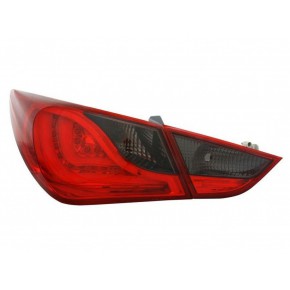 Тюнинг - комплект задних фонарей внешний + внутренний с led (светодиоды) Hyundai Sonata - 6 поколение