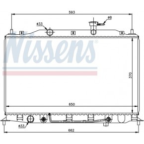 Радиатор охлаждения Hyundai Verna
