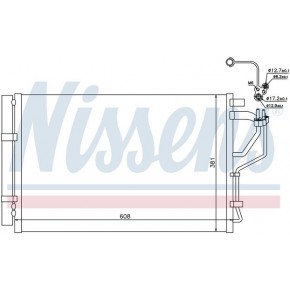 Конденсатор (радиатор) кондиционера KIA Ceed - 2 поколение