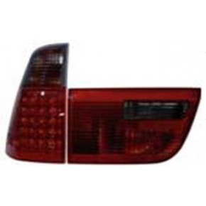 Тюнинг - комплект задних внешних + внутренних фонарей с led (светодиоды) стоп сигнал красн - тонир BMW E53 X5