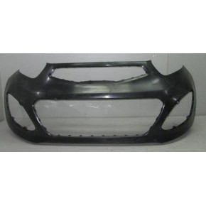 Передний бампер с отверстиями под противотуманки KIA Picanto - 2 поколение