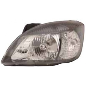 Левая фара с регулирующим мотором внутри черная KIA Rio - 2 поколение