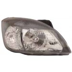 Правая фара с регулирующим мотором внутри черная KIA Rio - 2 поколение