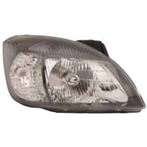 Правая фара с регулирующим мотором внутри черная KIA Rio - 2 поколение