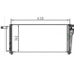 Конденсатор (радиатор) кондиционера KIA Rio - 2 поколение