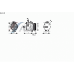 Компрессор кондиционера 4.4, 4.6 BMW E53 X5