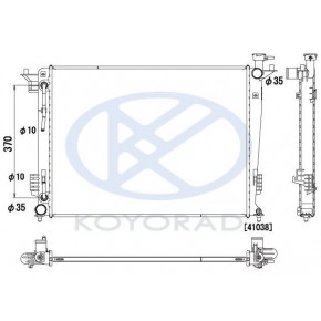 Радиатор охлаждения (бензин) (автомат) (mot. g4ke) KIA Sportage - 3 поколение