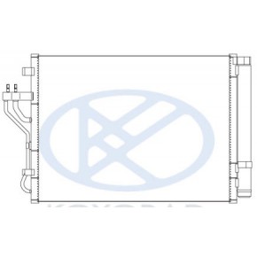 Конденсатор (радиатор) кондиционера KIA Sportage - 3 поколение