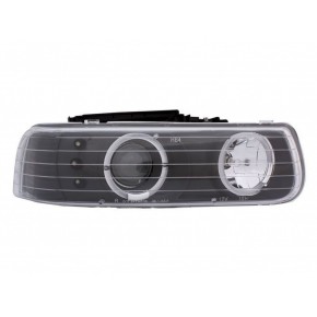 Тюнинг - комплект фар ангельские глазки с led (светодиоды) (usa) Chevrolet Yukon / Suburban / Tahoe / Silverando C10
