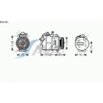 Компрессор кондиционера 4, 4.4, 4.8 BMW E63 / E64