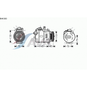 Компрессор кондиционера 4, 4.4, 4.8 BMW E63 / E64