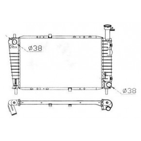 Радиатор охлаждения (автомат) 3 3.8 Ford Taurus