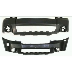 Передний бампер черный (limited) Jeep Grand Cherokee - 3 поколение WK