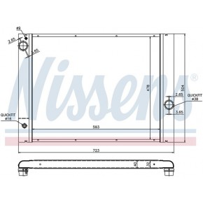 Радиатор охлаждения BMW E65 / E66