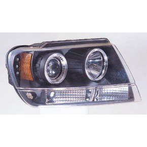 Тюнинг - комплект линзованных фар ангельские глазки Jeep Grand Cherokee - 2 поколение WJ WG