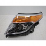 Фара линзованная левая с регулирующим мотором внутри черная Ford Explorer