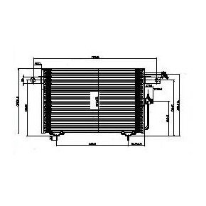 Конденсатор (радиатор) кондиционера Audi 100 C4