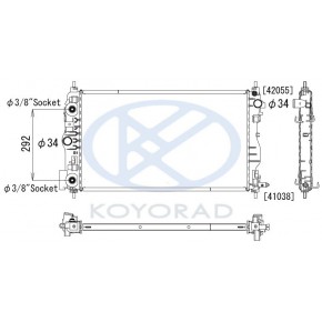 Радиатор охлаждения (автомат) с кондиционером (1.6 109л.с.) Chevrolet Cruze