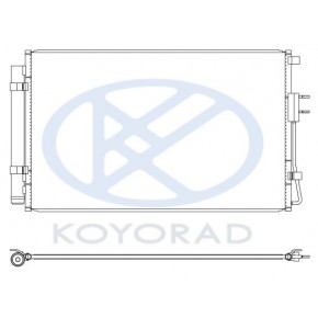 Конденсатор кондиционера (бензин) Hyundai Santa FE - 3 поколение