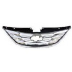 Решетка радиатора черная с хромированным молдингом Hyundai Sonata - 6 поколение
