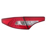 Тюнинг - комплект задних фонарей внешние+внутренние с led (светодиоды) красно-хромированные KIA Optima