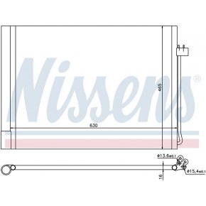Конденсатор (радиатор) кондиционера BMW E70 X5