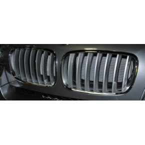 Решетка радиатора л+п (комплект) хром - сер BMW E71 X6