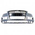 Передний бампер с отверстиями под омыватели под датчики грунтованный Audi Q7