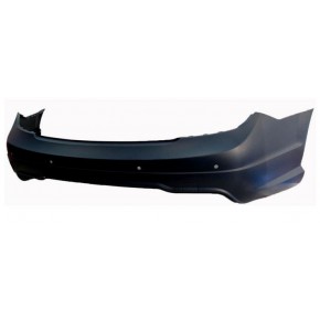 Задний бампер с отверстиями под датчики грунтованный Mercedes W204