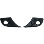 Решетка переднего бампера л+п (комплект) с отверстиями под противотуманки Renault Megane - 3 поколение