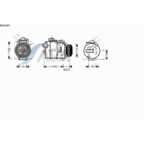 Компрессор кондиционера BMW E83 X3