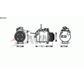 Компрессор кондиционера 2 (турбодизель) BMW E84 X1
