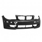 Передний бампер без отверстий под омыватель грунт BMW E87