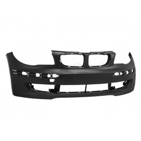 Передний бампер без отверстий под омыватель грунт BMW E87