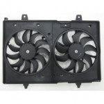 Мотор+вентилятор радиатора охлаждения двухвентиляторный в сборе Nissan X-TRAIL - 2 поколение