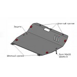 Защита картера (двигателя) с креплениями Hyundai Santa FE - 1 поколение / CLASIC TAGAZ