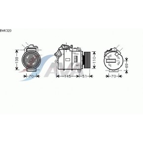 Компрессор кондиционера BMW E87