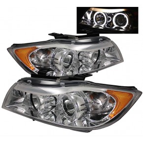 Тюнинг - комплект линзованных фар ангельские глазки BMW E90 седан / E91 универсал