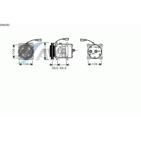 Компрессор кондиционера Iveco Eurotech