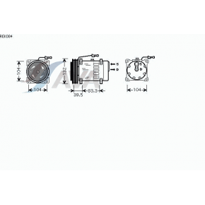 Компрессор кондиционера Renault Midlum