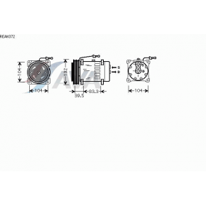Компрессор кондиционера Renault Premium