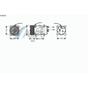 Компрессор кондиционера Volvo FH / FM
