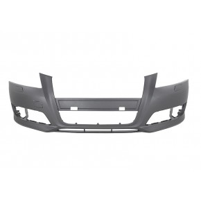 Бампер передний с отверстиями под омыватель грунт Audi A3 8P