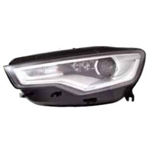 Фара левая линзованная (ксенон) с регулирующим мотором с led (светодиоды) Audi A6 C7