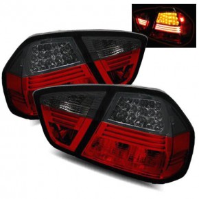 Тюнинг - комплект задних фонарей внешний + внутренний с led (светодиоды) (седан) BMW E90 седан / E91 универсал