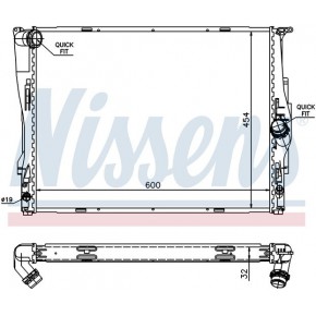 Радиатор охлаждения BMW E90 седан / E91 универсал