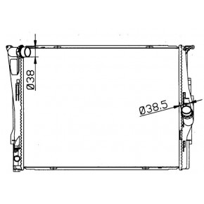 Радиатор охлаждения BMW E90 седан / E91 универсал