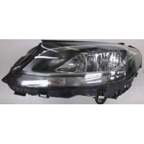 Фара левая с регулирующим мотором с led (светодиоды) внутри чёрная Mercedes W205